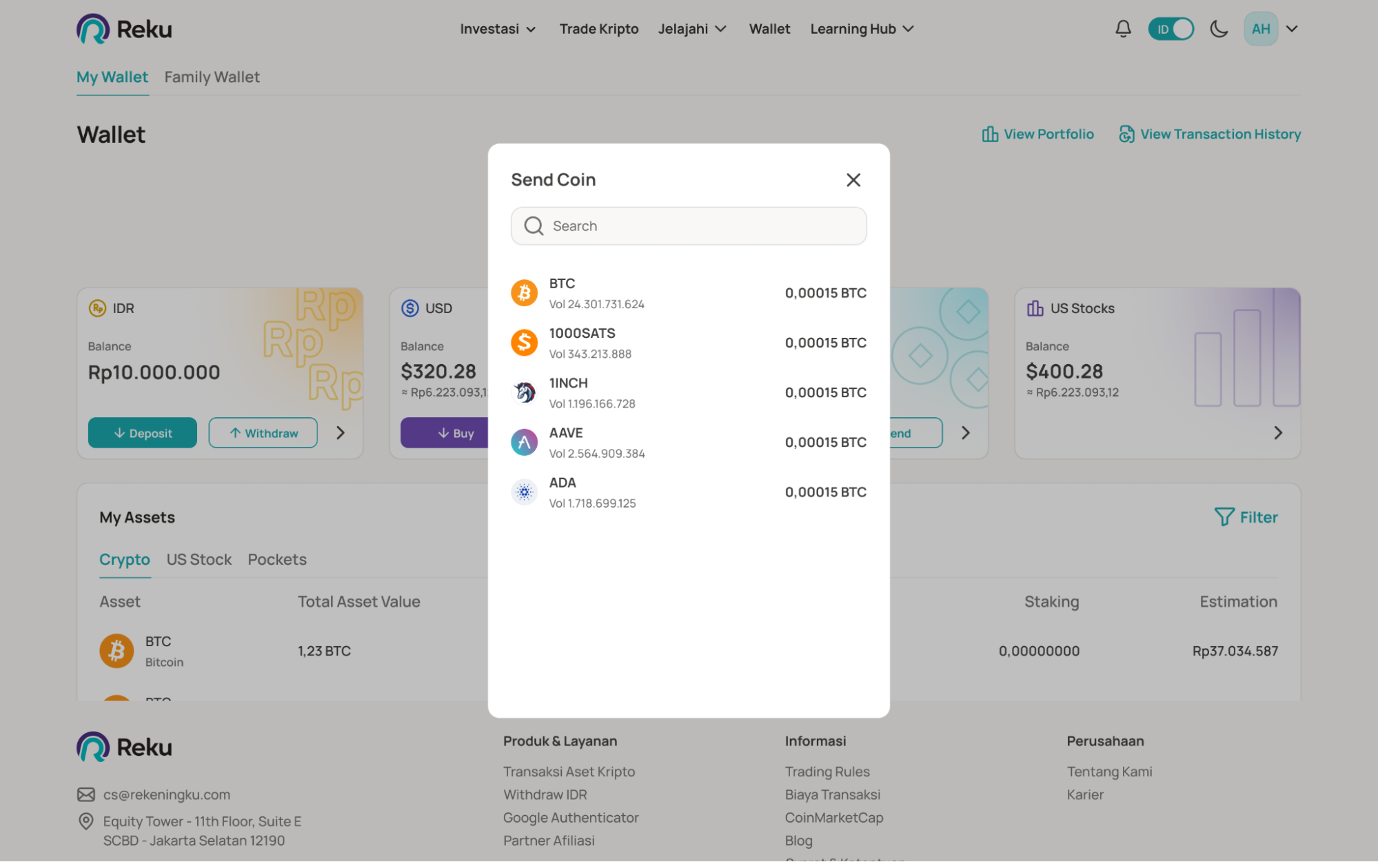 Cara Send Coin Pusat Informasi